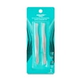 thumbnail interactive-video image 1 of Equate Stainless Steel Duo Slant and Square-Tip Tweezer Set, 2 Pieces, 1 of 9