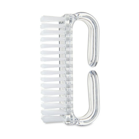 Equate Wide Plastic Nail Brush, Clear, 1 Count