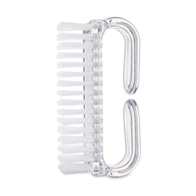 Equate Wide Plastic Nail Brush, Clear, 1 Count