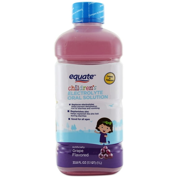 Equate Electrolyte Zinc Grape 33.8oz