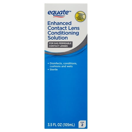 Equate Enhanced Hard Contact Lens Conditioning Solution Step 2, 3.5 fl oz, Compare to Boston Advance Conditioning Solution