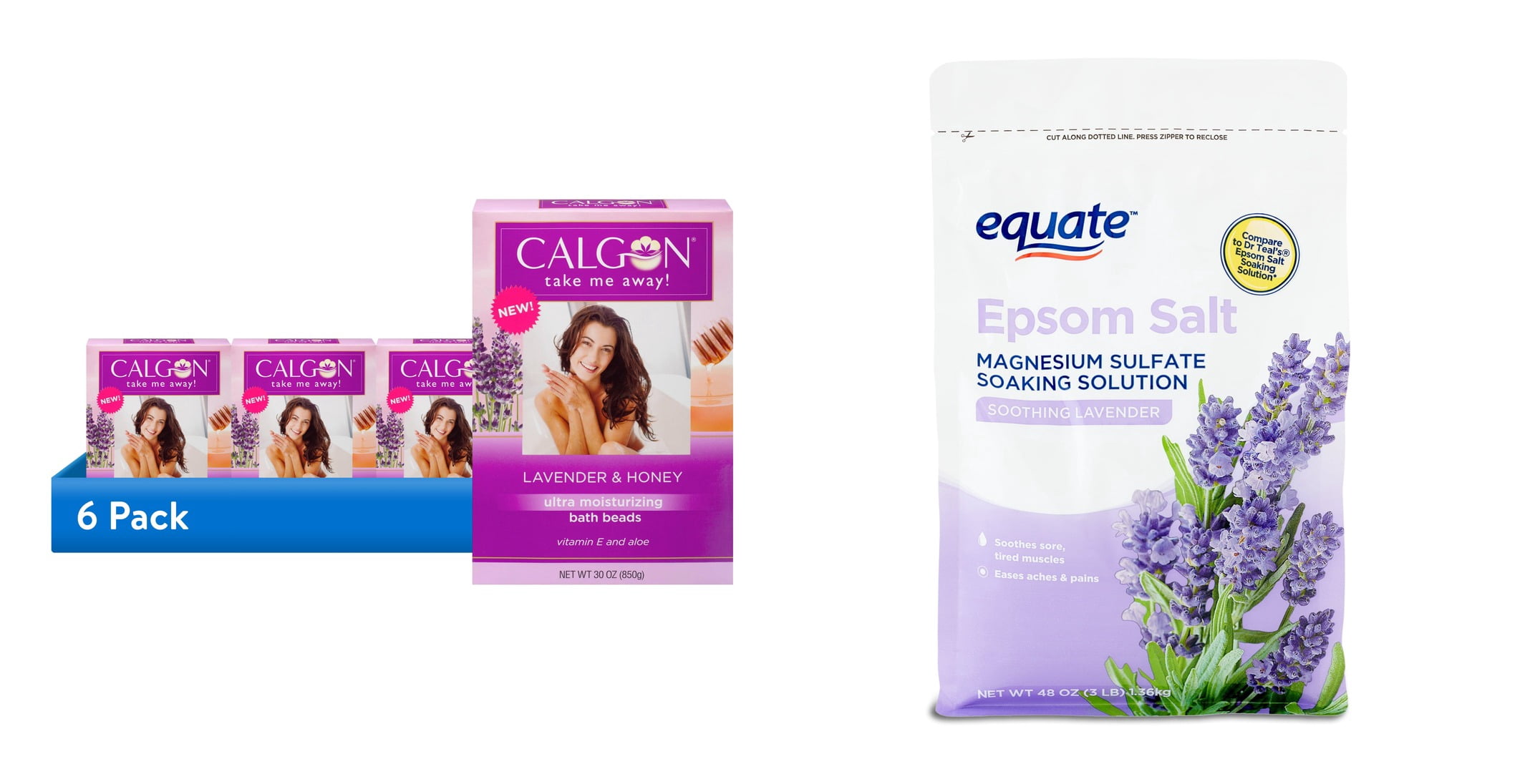 ( & Equate Epsom Salt Soothing Lavender, 3 Lbs Bundle
