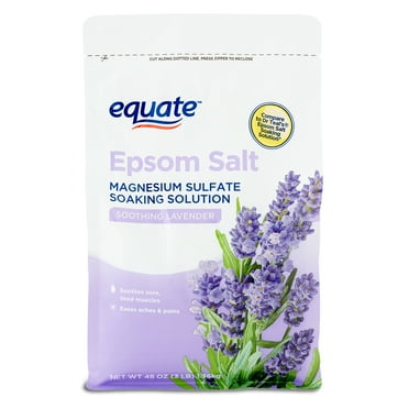 Equate Epsom Salt, Soothing Lavender, 3 lb, Compare to Dr Teal's® Epsom Salt Soaking Solution
