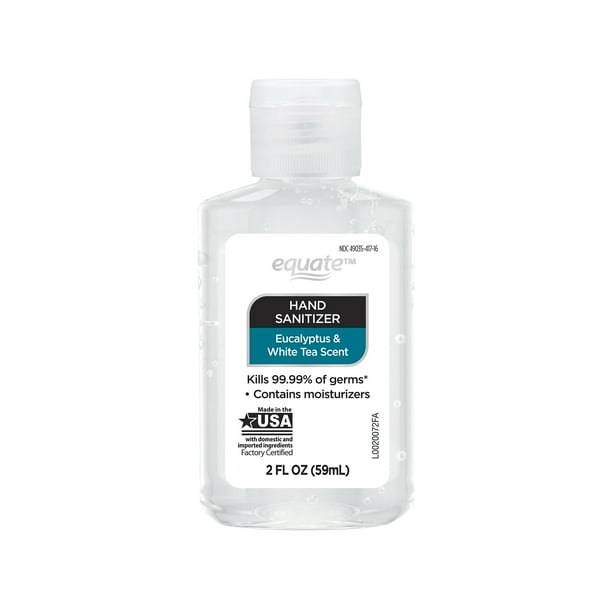 Equate Eucalyptus & White Tea Hand Sanitizer, 2 fl oz