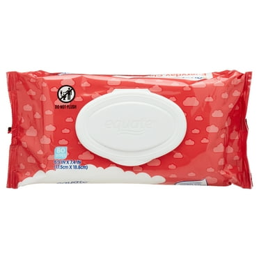 Equate Baby Everyday Clean Wipes with Aloe Vera and Vitamin E, 80 Wipes (Flip-Top Pack), Compare to Huggies®