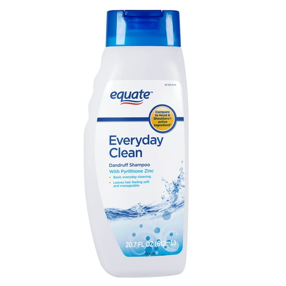 Equate Everyday Clean Dandruff Shampoo with Pyrithione Zinc for Scalp & Hair Care, 20.7 fl oz, Compare to Head & Shoulders Active Ingredient