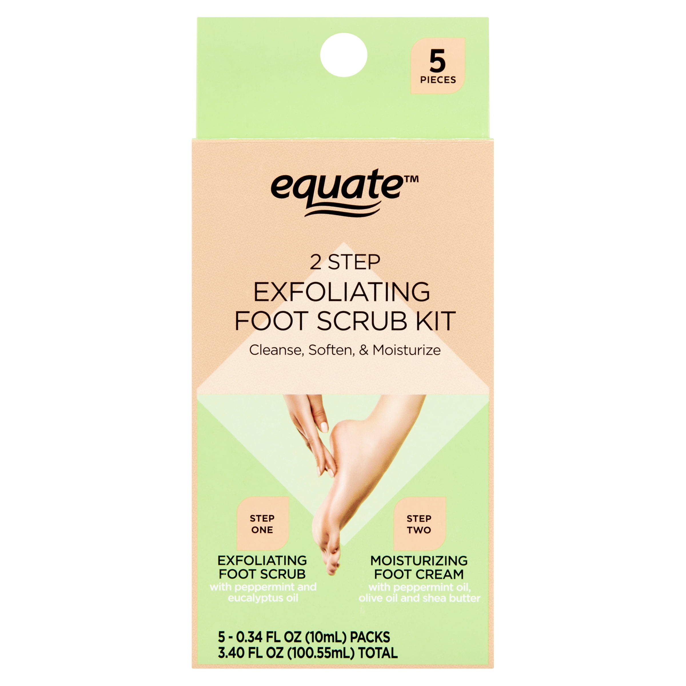 Deep Exfoliating Foot Scrub 2-Step System, 1 Set
