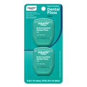 Equate Extra Comfort Dental Floss, Mint Flavor, 43.7 yds (2 Count)