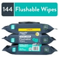 thumbnail image 1 of Equate Extra Large Flushable Wet Wipes, Cool Mint Scent, 144 Wipes, 3 Pack, 1 of 8