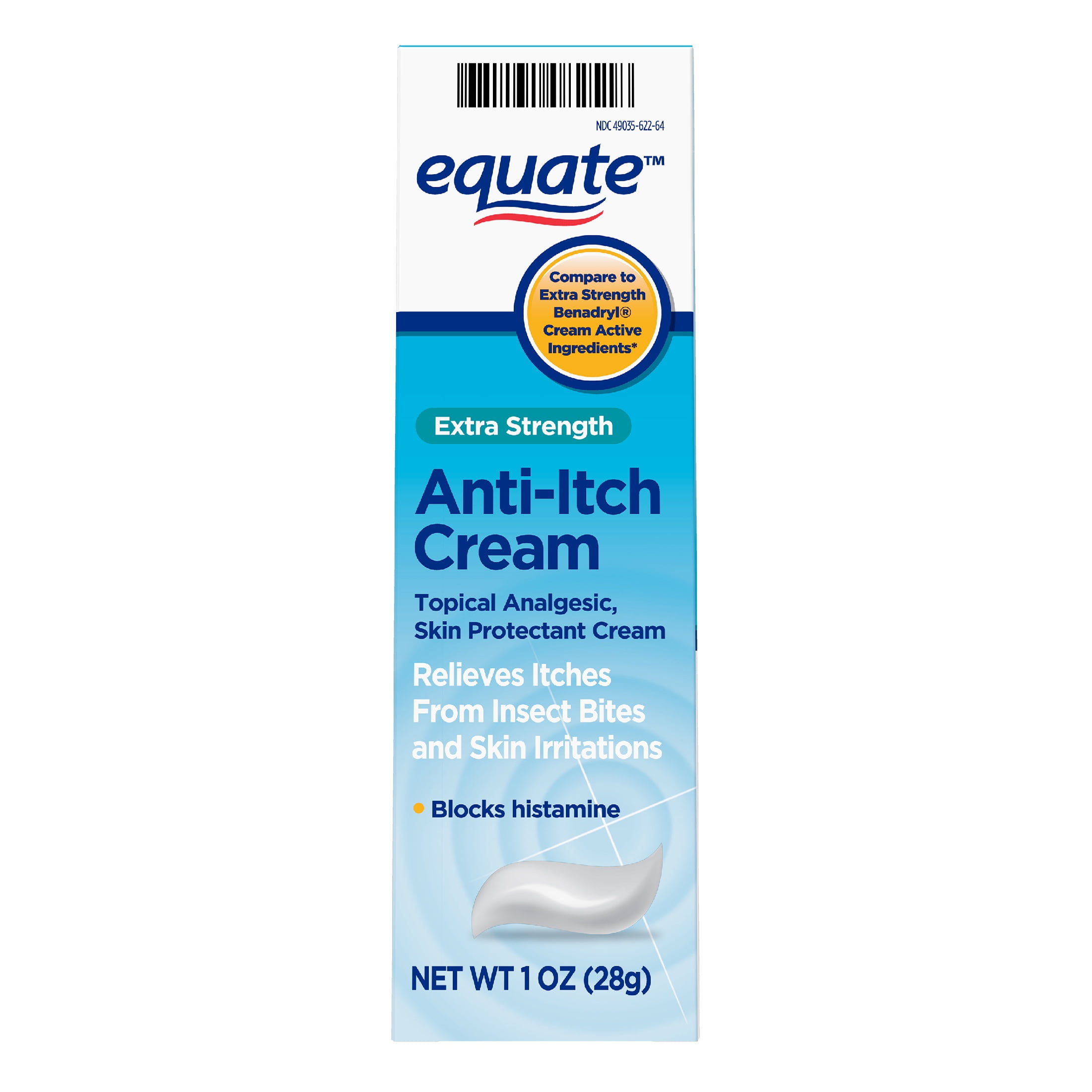 Equate Extra Strength Anti Itch and Skin Protectant Cream 1 oz
