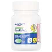 Equate Extra Strength Gas Relief Simethicone 125 mg Softgels, 20 Count, Compare to Gas-X® Extra Strength Active Ingredient
