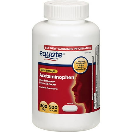 Equate Extra-Strength Pain Reliever Caplets, 500mg - 500ct