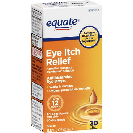 Equate Eye Itch Relief Drops, 0.17 fl oz