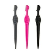 Equate Eyebrow Shapers Precision Tool, 3 Count, Stainless Steel