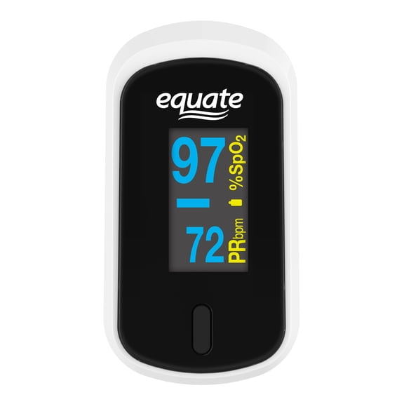 Equate Fingertip Pulse Oximeter, Pulse Rate Monitor and SpO2 Levels