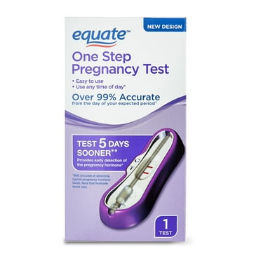 Equate One Step Pregnancy Test, Can Tell You 5 Days Sooner Than Your Missed Period, 1 Count