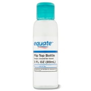 Equate Plastic Flip Top Travel Bottle for Toiletries, Color May Vary, 3 fl oz