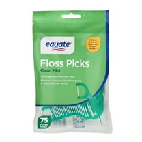 Equate Floss Picks, Clean Mint Flavor (75 Count), Compare to Oral-B® Glide   Scope® Outlast®