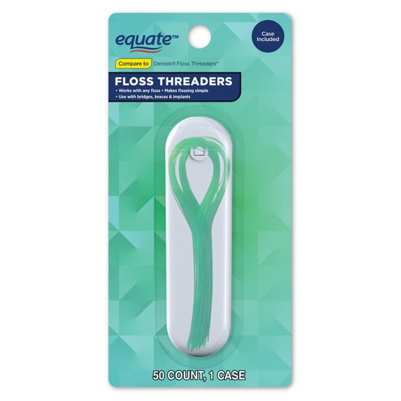 Equate Thread-It Floss Threaders, 50 Count