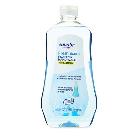Equate Antibacterial Foaming Hand Wash, Fresh Scent, 32 fl oz