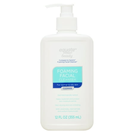(2 pack) (2 Pack) Equate Beauty Foaming Facial Cleanser, 12 Oz