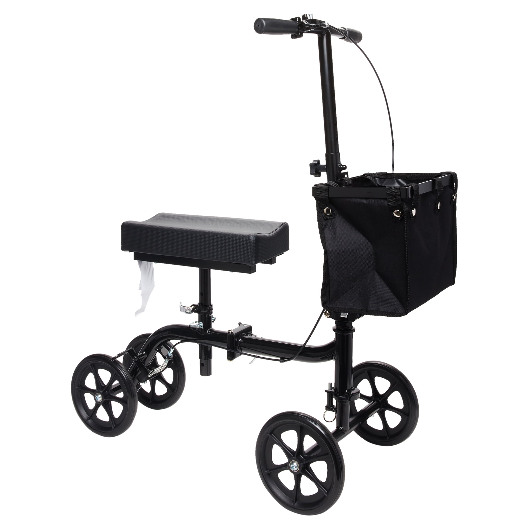 Equate Folding Knee Walker with Storage Bag, Crutch Alternative for