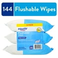 Equate Fresh Scent Flushable Wipes, 3 Packs of 48, 144 Total Wipes