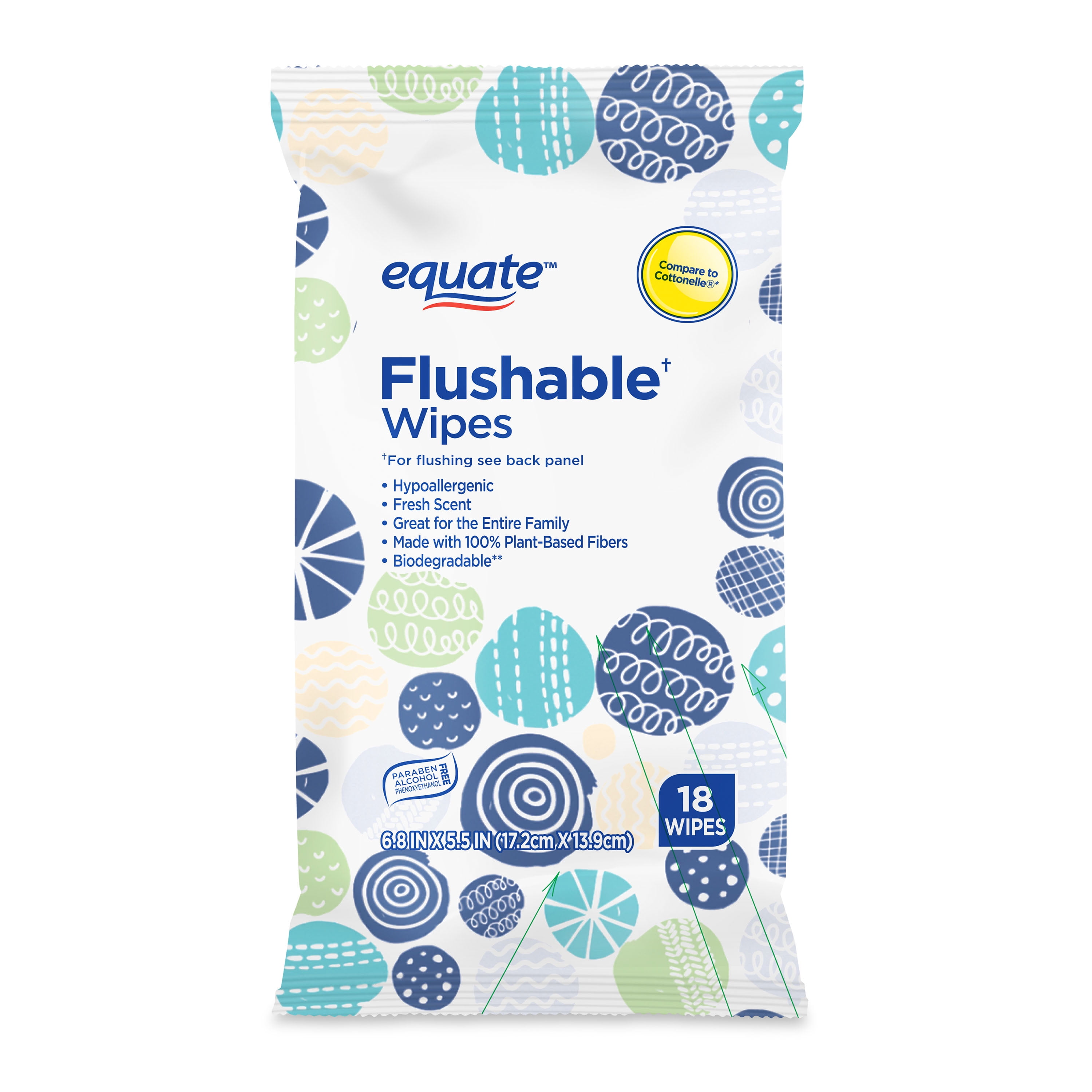 Flushable online wipes walmart