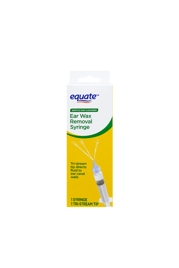 Gentle Ear Cleaners, Ear Wax Removal Syringe, 1 Tri-Stream Tip, 1 Syringe