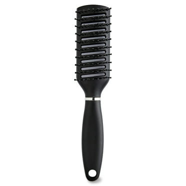 Equate Vent Brush with Rounded Tip for Use with a Hair Dryer, Black