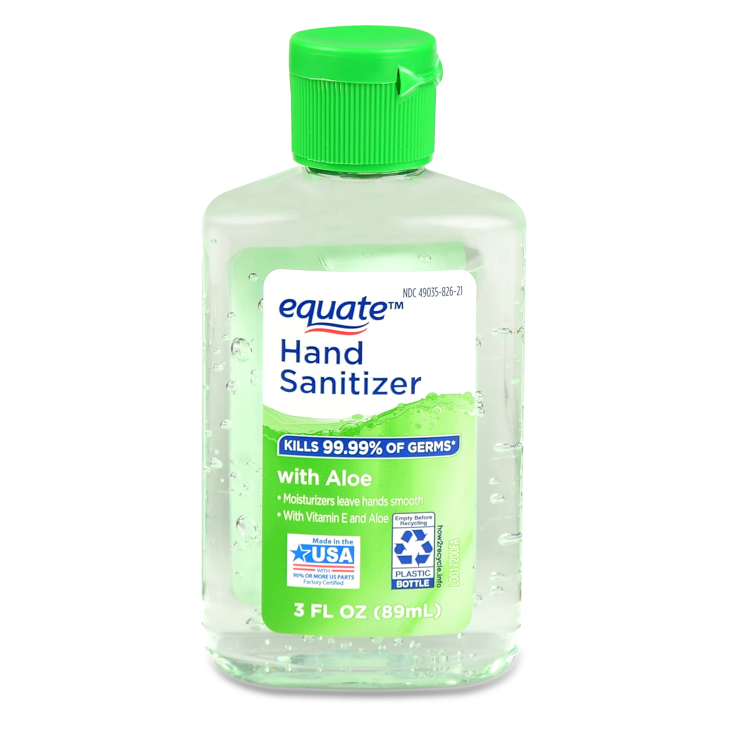 Equate Hand Sanitizer with Aloe, 3 oz