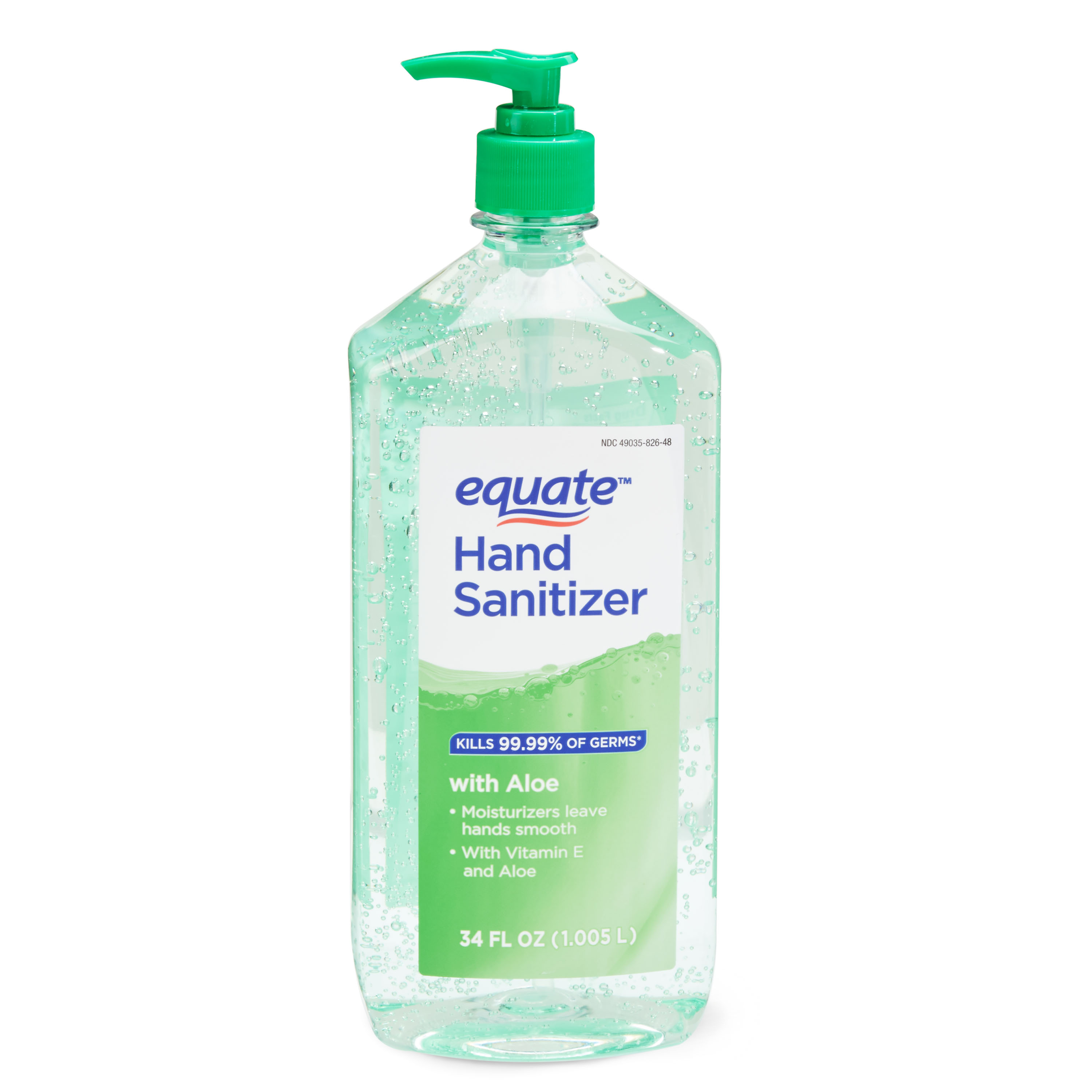 Equate Hand Sanitizer with Aloe, 34 fl oz - image 1 of 2