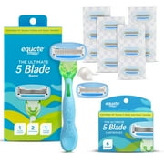 Equate Women's 5-blade Razor Value Bundle, 1 Handle plus 14 blade refills