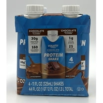 Equate High Performance Protein Nutrition Shake, Chocolate, 11 fl oz, 4 Ct