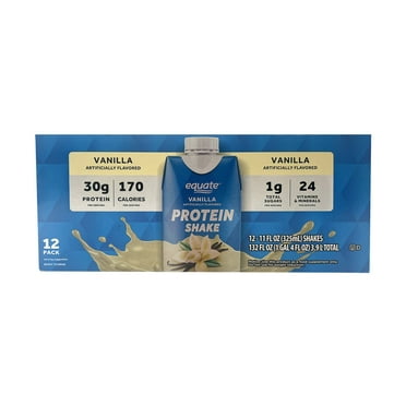 Equate High Performance Protein Shake, Vanilla, 11 fl oz, 12 Ct