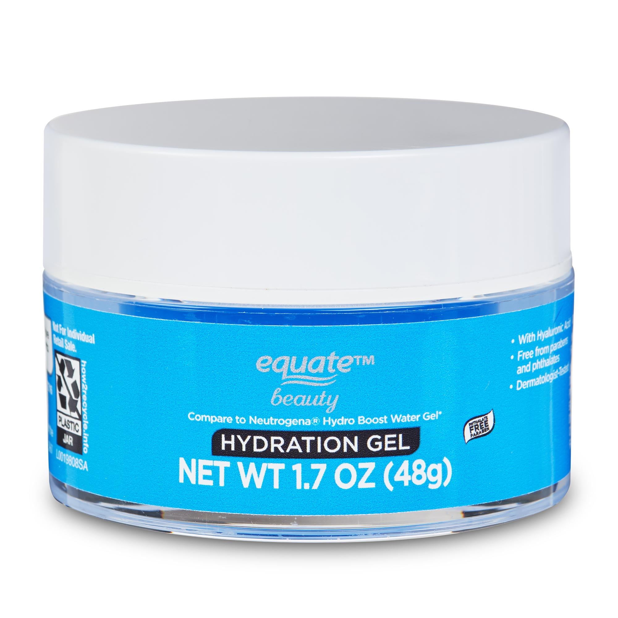 Equate Hydration Gel with Hyaluronic Acid for Moisturizing Face Care, 1.7 oz, Compare to Neutrogena Hydro Boost Water Gel