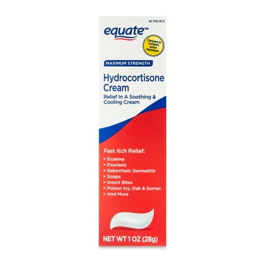 Equate Anti Itch Maximum Strength Hydrocortisone Cream, 1 oz, Compare to Cortaid® Active Ingredient