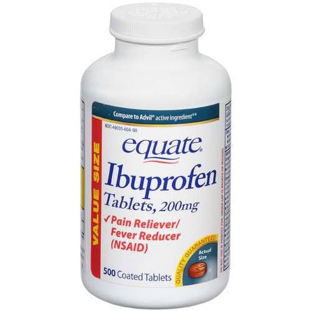 Equate Ibuprofen Tablets 500ct Walmart Business Supplies