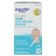 Equate Infants' Gas Relief Simethicone Drops, 20 mg, 100 Doses