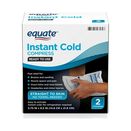 Equate Instant Cold Compress, 2 Count
