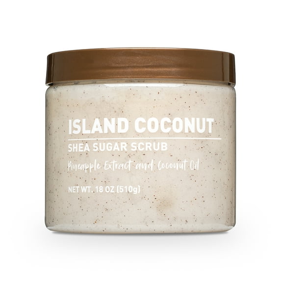 Equate Shea Sugar Scrub, Island Coconut Scent, 18 oz