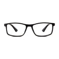 Equate Jackson Mens Rectangular Plastic Reading Glasses with Case ...