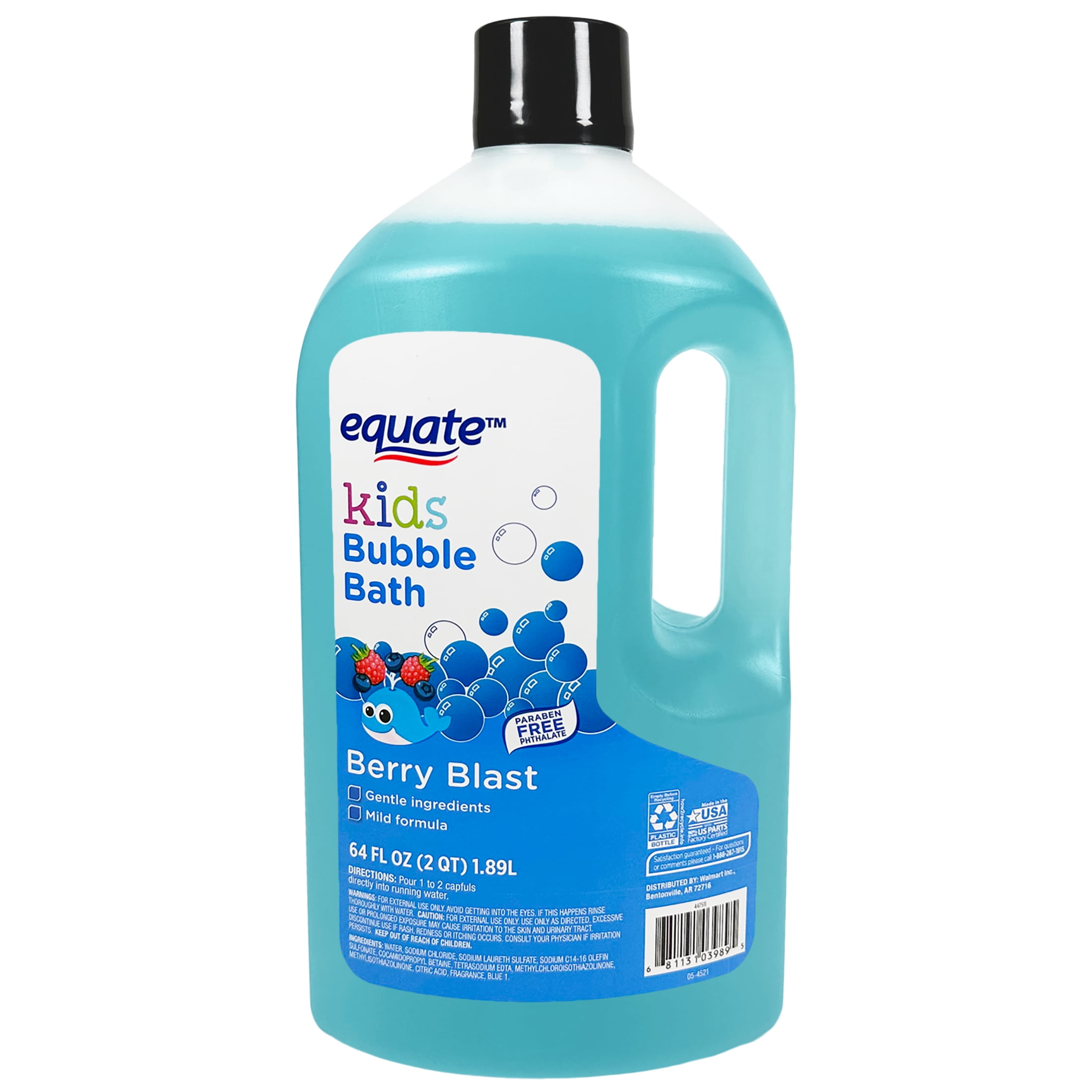Equate Kids Bubble Bath, Berry Blast Scented, 64 fl oz
