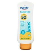 Equate Kids Broad Spectrum Sunscreen Lotion, SPF 50, 8 fl oz