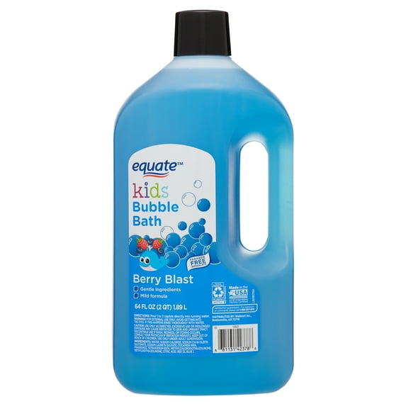 Equate Kids Bubble Bath, Berry Blast, 64 fl oz