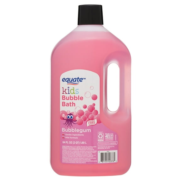 Equate Kids Bubble Bath, Bubblegum, 64 fl oz