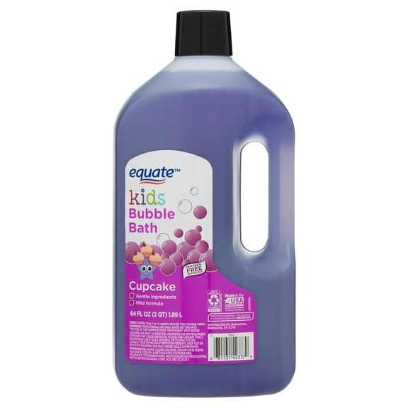 Equate Kids Bubble Bath, Cupcake, 64 fl oz