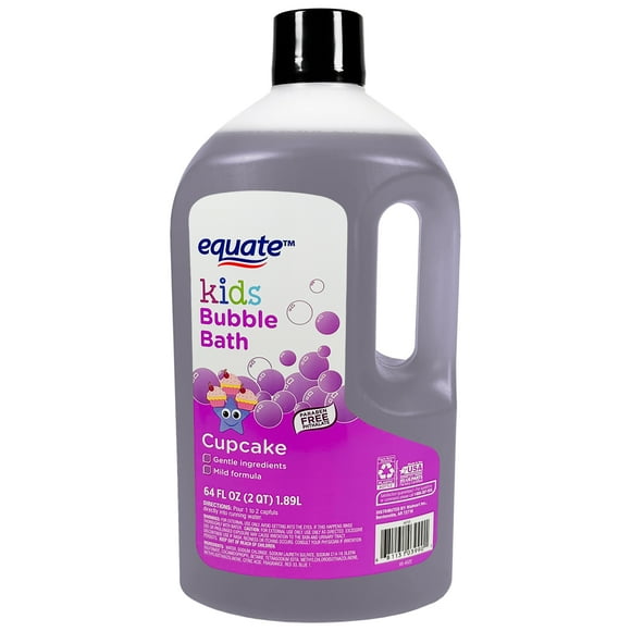 Equate Kids Bubble Bath, Cupcake Scented, 64 fl oz