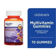 Equate Kids Multivitamin Gummies for General Health, Natural Fruit, 70 Count, Compare to Flintstones Complete Gummies