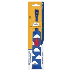 Equate Kids Easy Hold Battery-Powered Electric Toothbrush, Blue